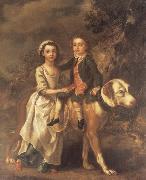 Thomas Gainsborough Portrait of Elizabeth and Charles Bedford oil painting reproduction